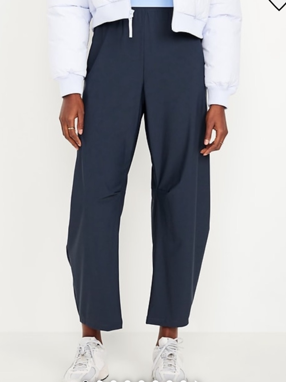 High-Waisted SleekTech Barrel Ankle Pants Medium Petite